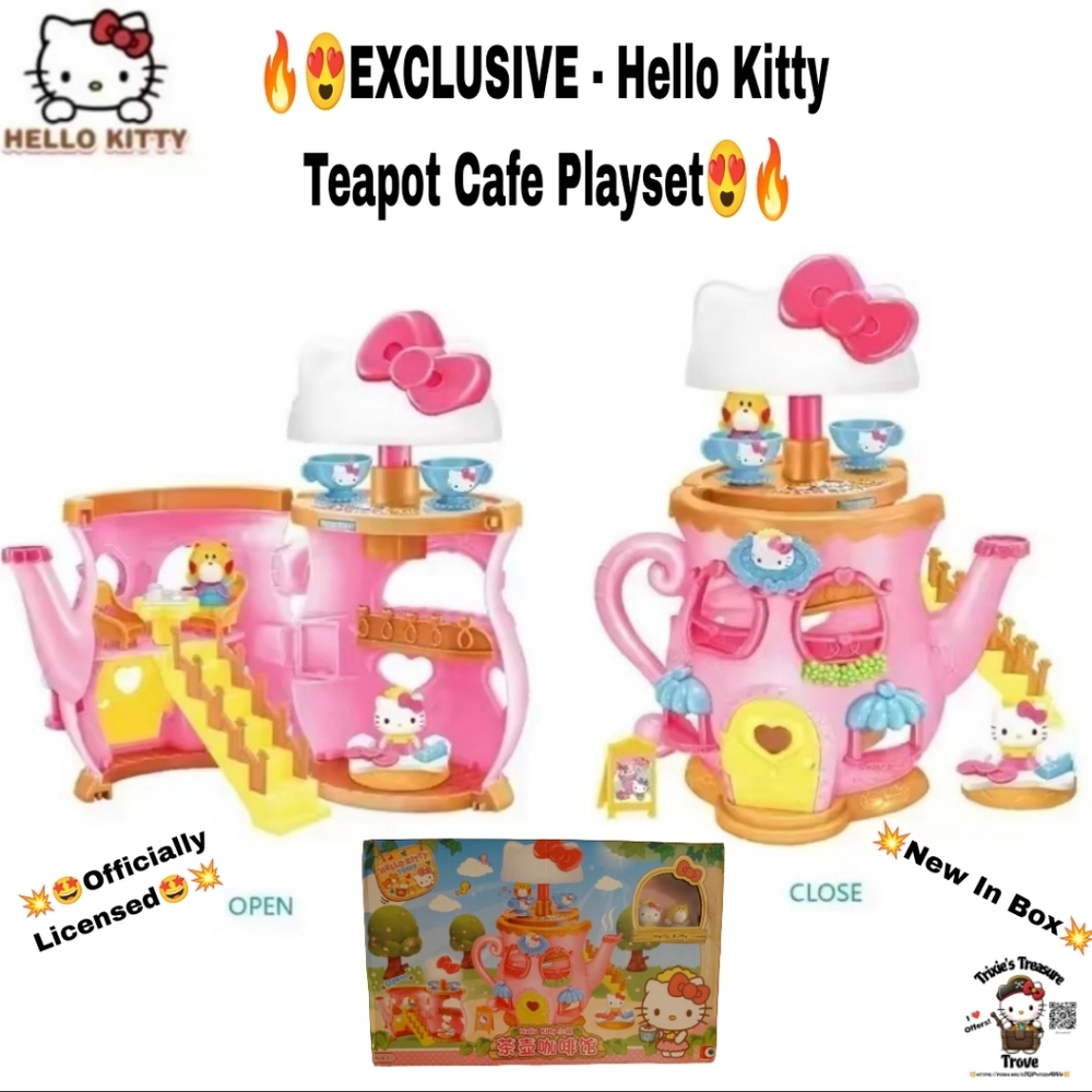EXCLUSIVE - Hello Kitty Teapot Cafe Playset